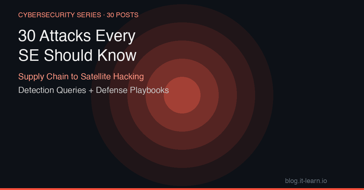 30 Cybersecurity Attacks Every Solutions Engineer Should Know