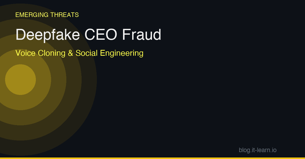 Deepfake CEO Fraud: The Voice on the Call Isn't Your Boss