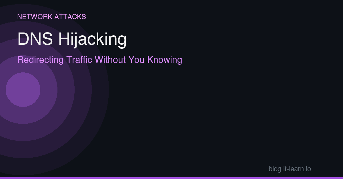 DNS Hijacking: Redirecting Your Traffic Without You Knowing