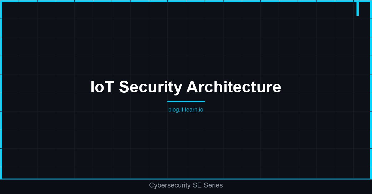 IoT Security Architecture for Manufacturing and Healthcare