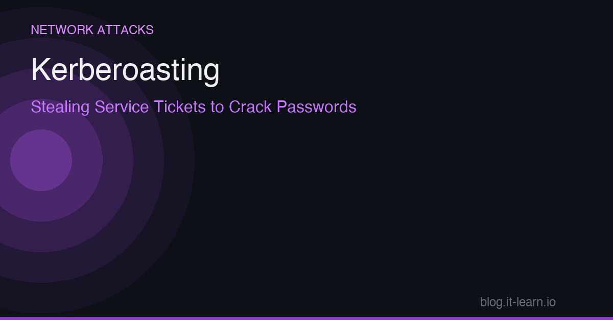 Kerberoasting: Stealing Service Tickets to Crack Passwords Offline