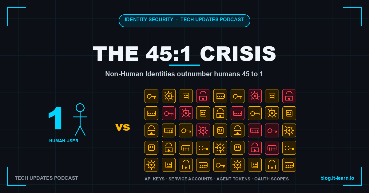 Non-Human Identity Security Explained — The 45:1 NHI Crisis in 2026