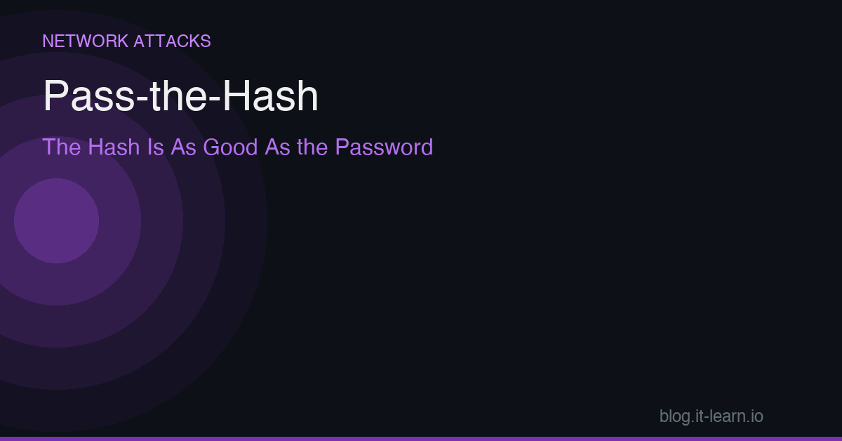 Pass-the-Hash: Why Stealing the Hash Is Just as Good as the Password