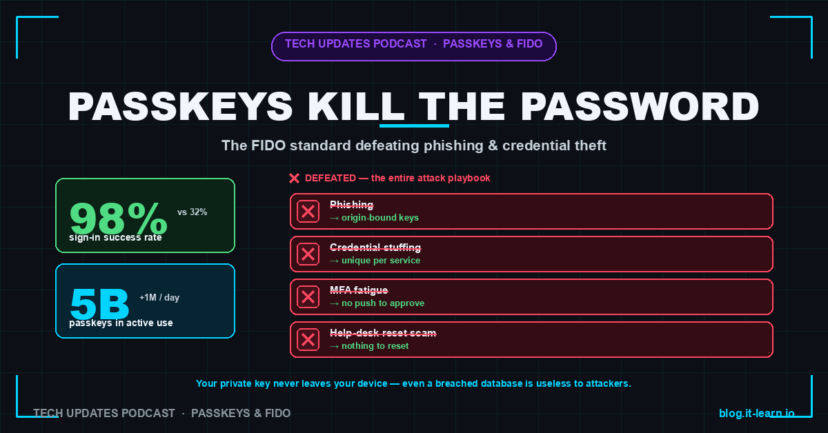 Passkeys: The FIDO Standard Defeating Phishing & Credential Theft