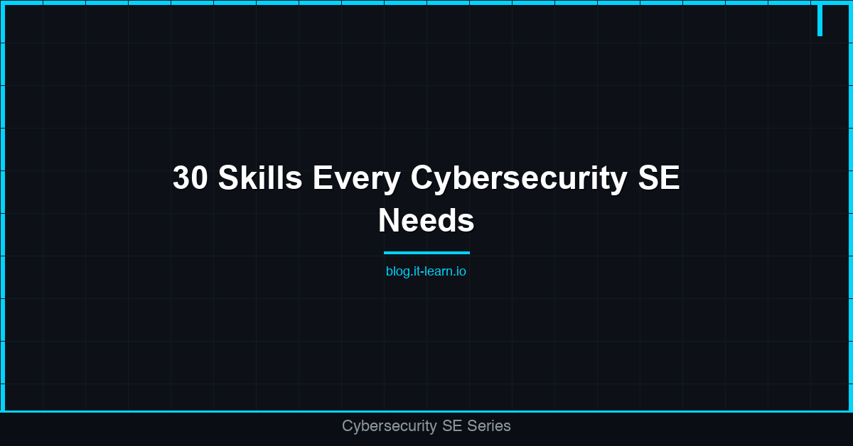 30 Skills Every Cybersecurity Solutions Engineer Needs