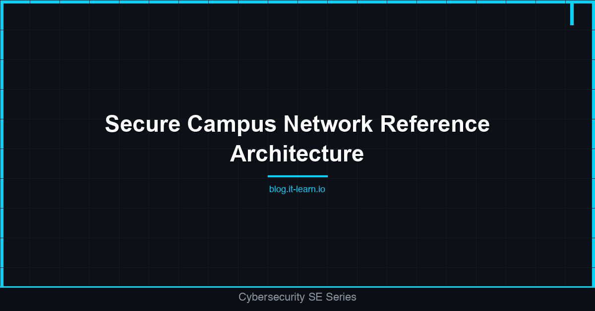 Designing a Secure Campus Network: The SE's Reference Architecture