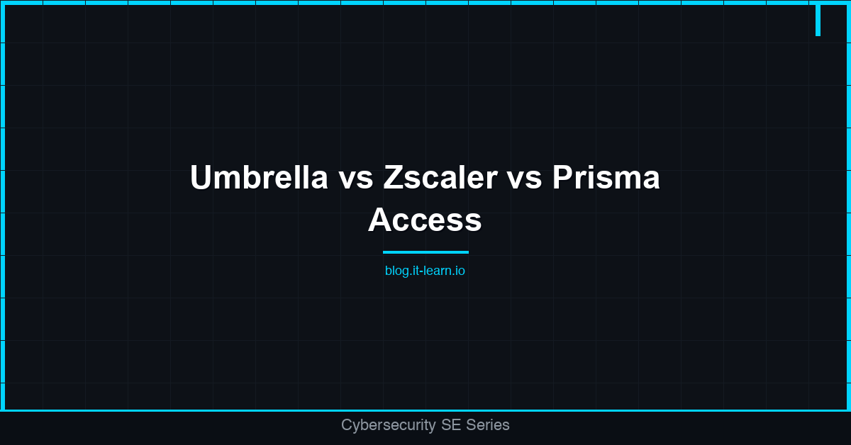 Cisco Umbrella vs Zscaler vs Palo Alto Prisma Access: SSE Comparison