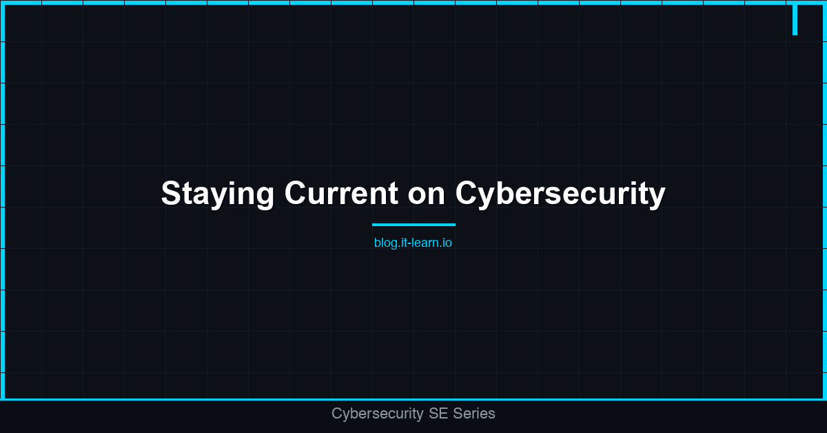 How to Stay Current on Cybersecurity When You're in Meetings All Day